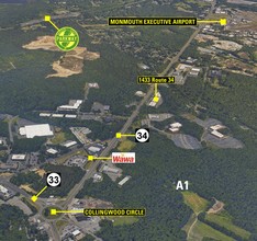 1433 State Route 34, Wall Township, NJ - aerial  map view