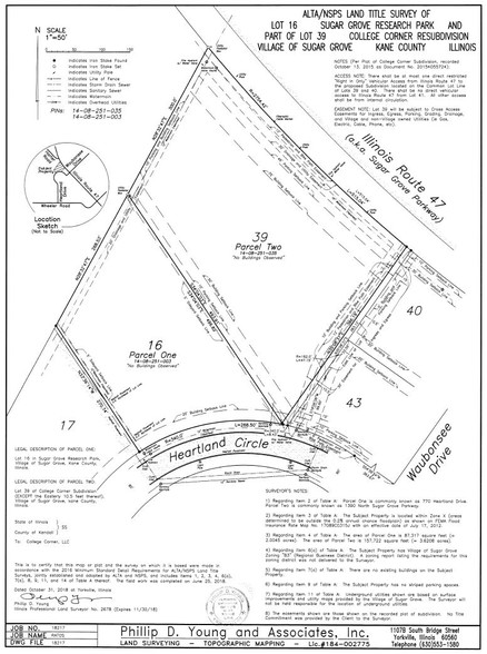 Rt 47, Sugar Grove, IL for sale - Plat Map - Image 2 of 2