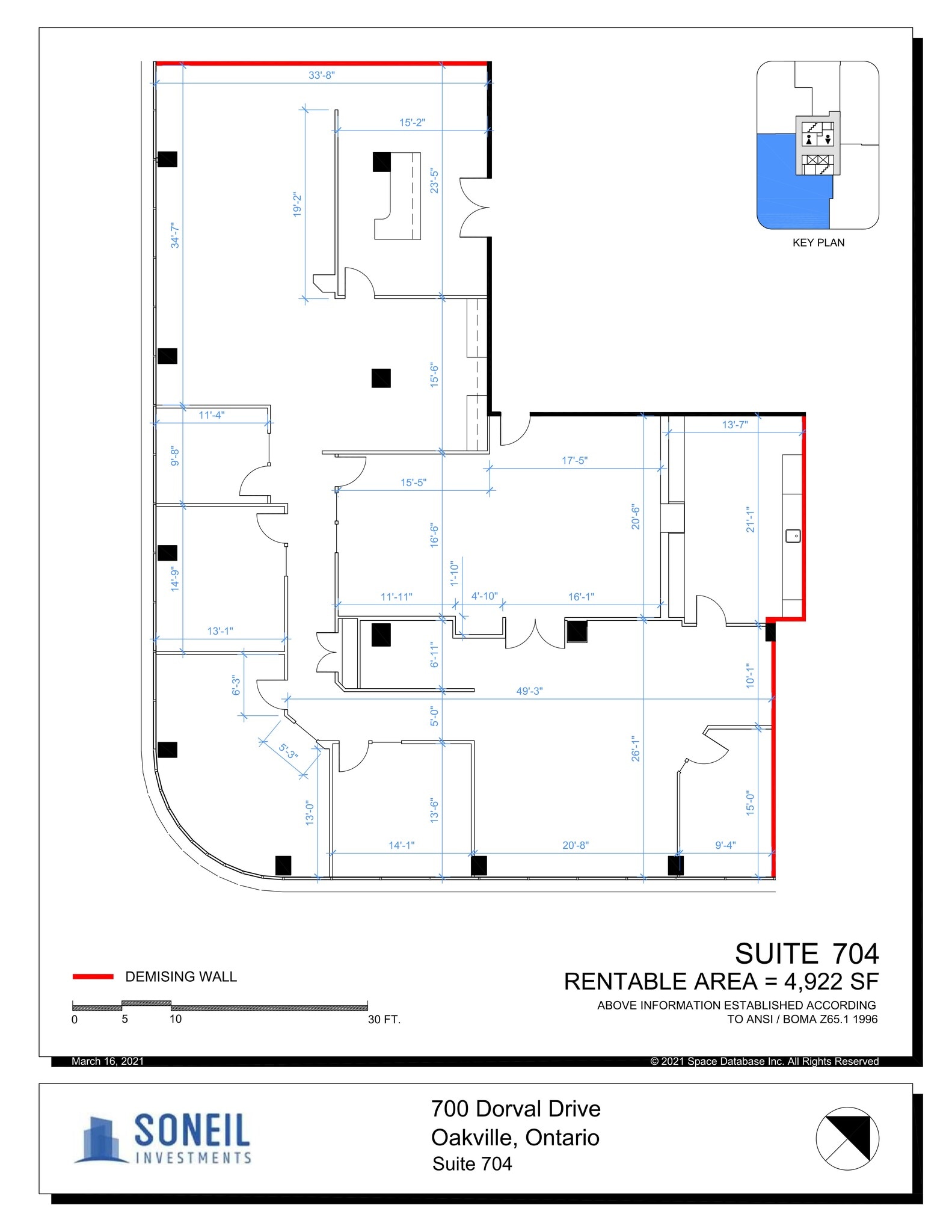 700 Dorval Dr, Oakville, ON for lease Site Plan- Image 1 of 8