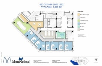 820 Gessner Rd, Houston, TX for lease Site Plan- Image 1 of 1
