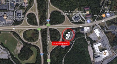 50 Washington St, Westborough, MA - AERIAL  map view