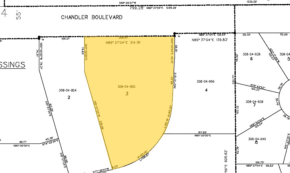 Chandler Blvd, Chandler, AZ for sale Plat Map- Image 1 of 1