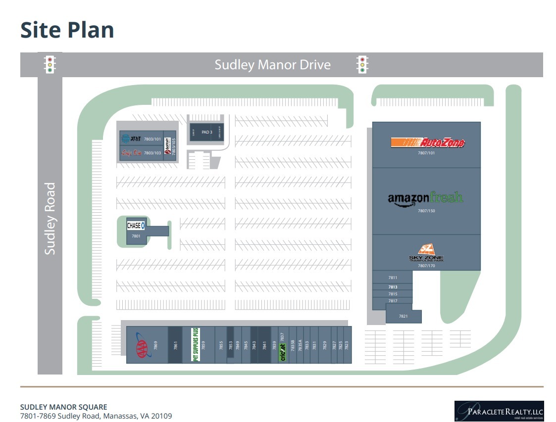 7801-7863 Sudley Rd, Manassas, VA for lease Site Plan- Image 1 of 1