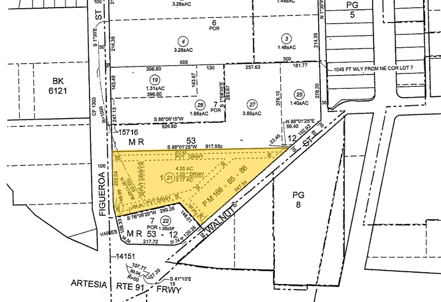 17202-17234 S Figueroa St, Gardena, CA for lease - Plat Map - Image 2 of 2