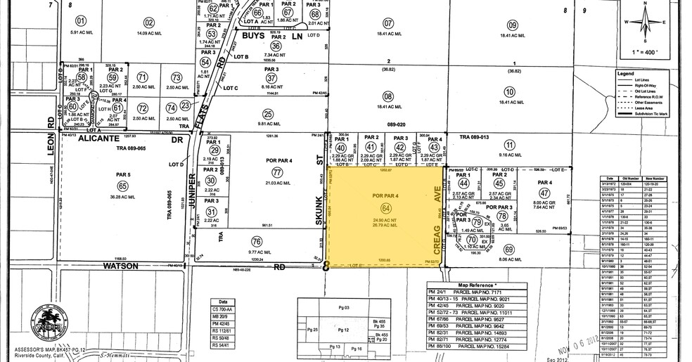 Creag Rd, Homeland, CA for sale - Plat Map - Image 2 of 3