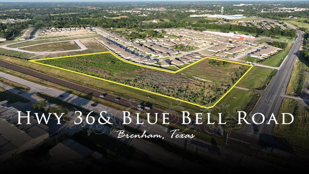 HWY 36 & Blue Bell Road, Brenham, TX for sale - Building Photo - Image 1 of 9