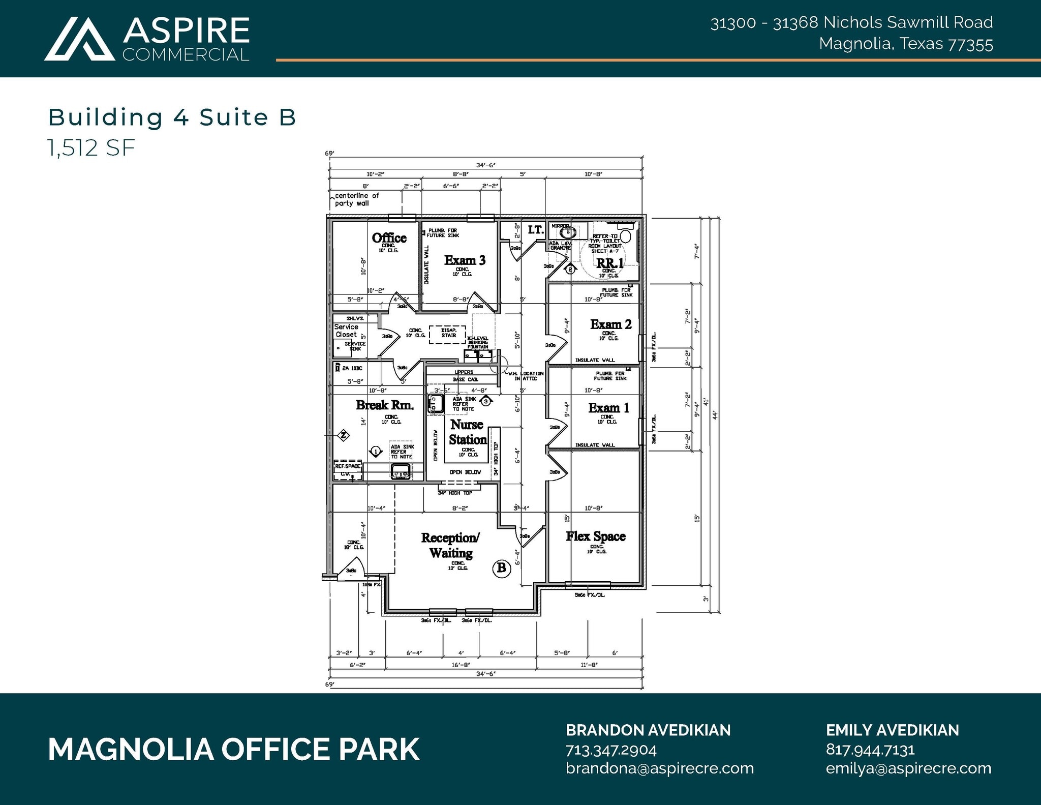 31368 Nichols Sawmill Rd, Magnolia, TX for lease Floor Plan- Image 1 of 2