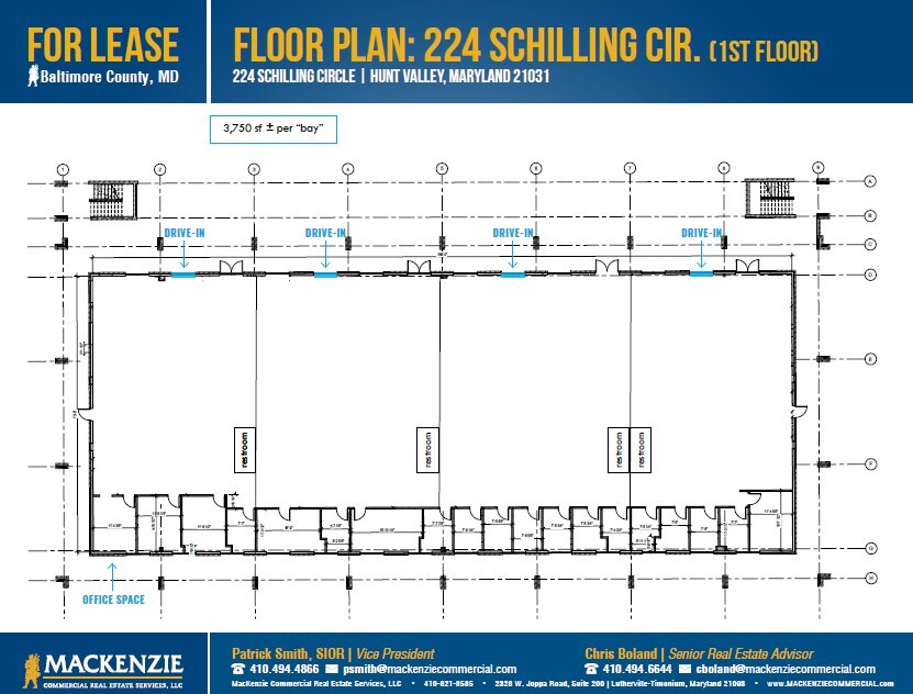 224 Schilling Cir, Hunt Valley, MD for lease Floor Plan- Image 1 of 1