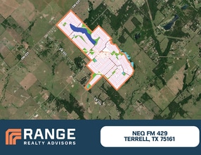 NEQ FM 429 & CR 353, Terrell, TX - AERIAL  map view