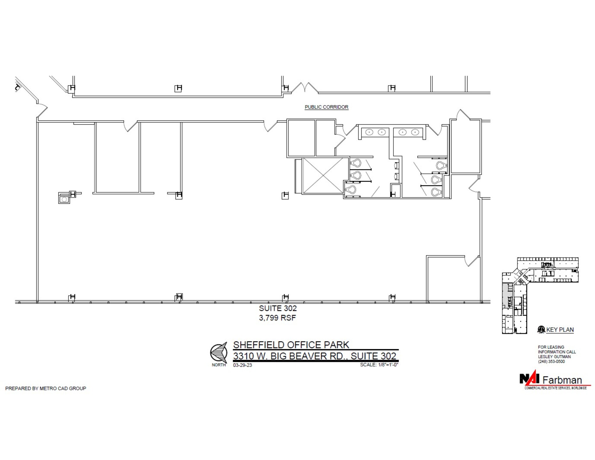 3310 W Big Beaver Rd, Troy, MI for lease Site Plan- Image 1 of 2