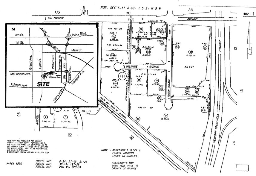 2100 E McFadden Ave, Santa Ana, CA for lease - Plat Map - Image 2 of 15