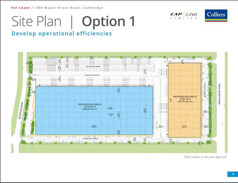 800 Maple Grove Rd, Cambridge, ON for lease - Site Plan - Image 1 of 2