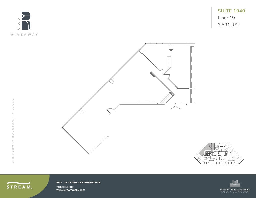 3 Riverway, Houston, TX for lease Floor Plan- Image 1 of 1