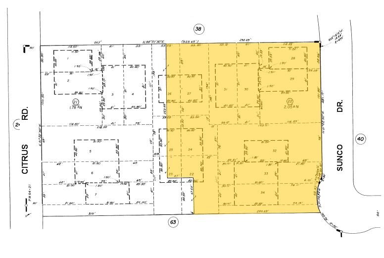 2711 Citrus Rd, Rancho Cordova, CA for lease - Plat Map - Image 2 of 13