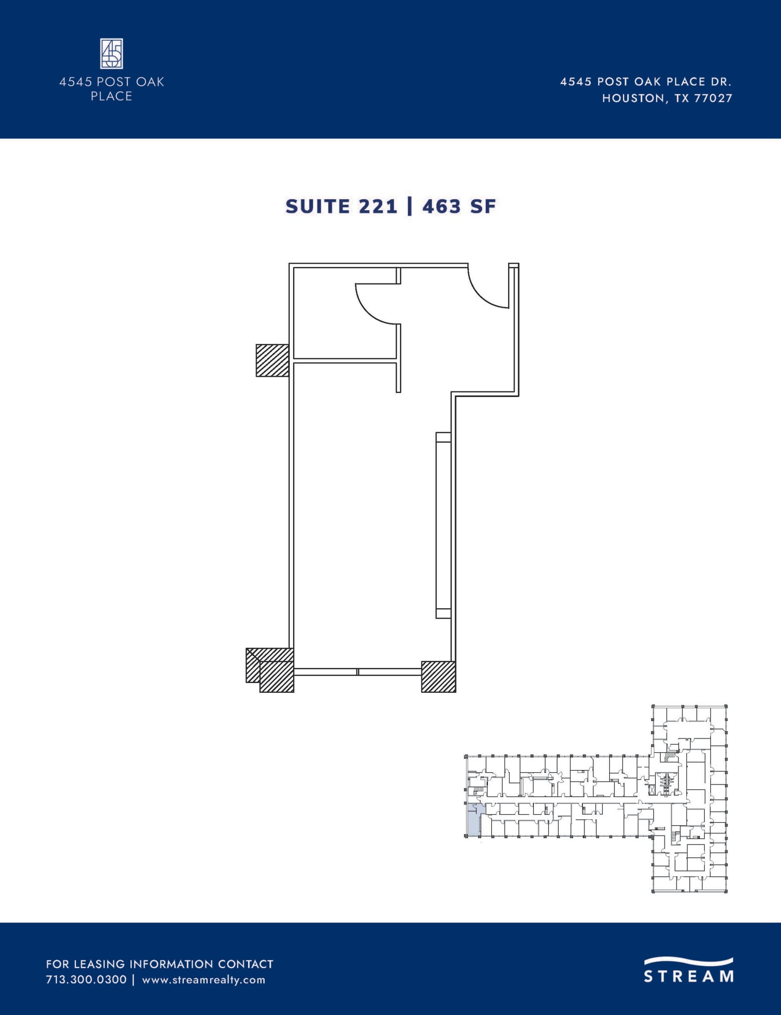 4545 Post Oak Pl, Houston, TX for lease Floor Plan- Image 1 of 1