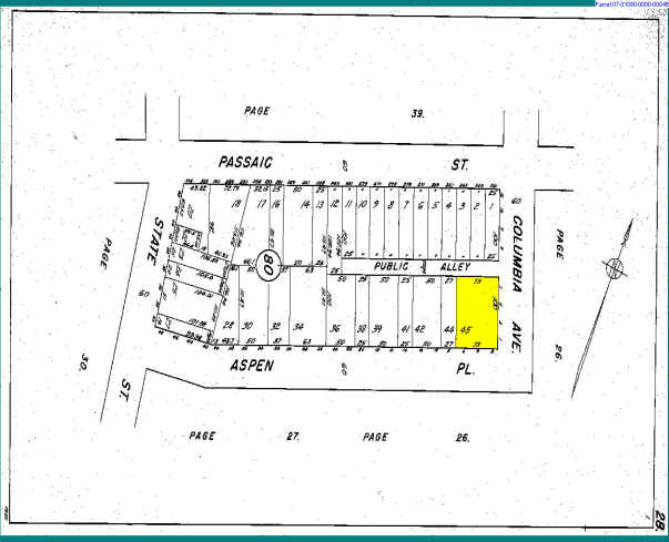 2 Aspen Pl, Passaic, NJ for sale Plat Map- Image 1 of 1