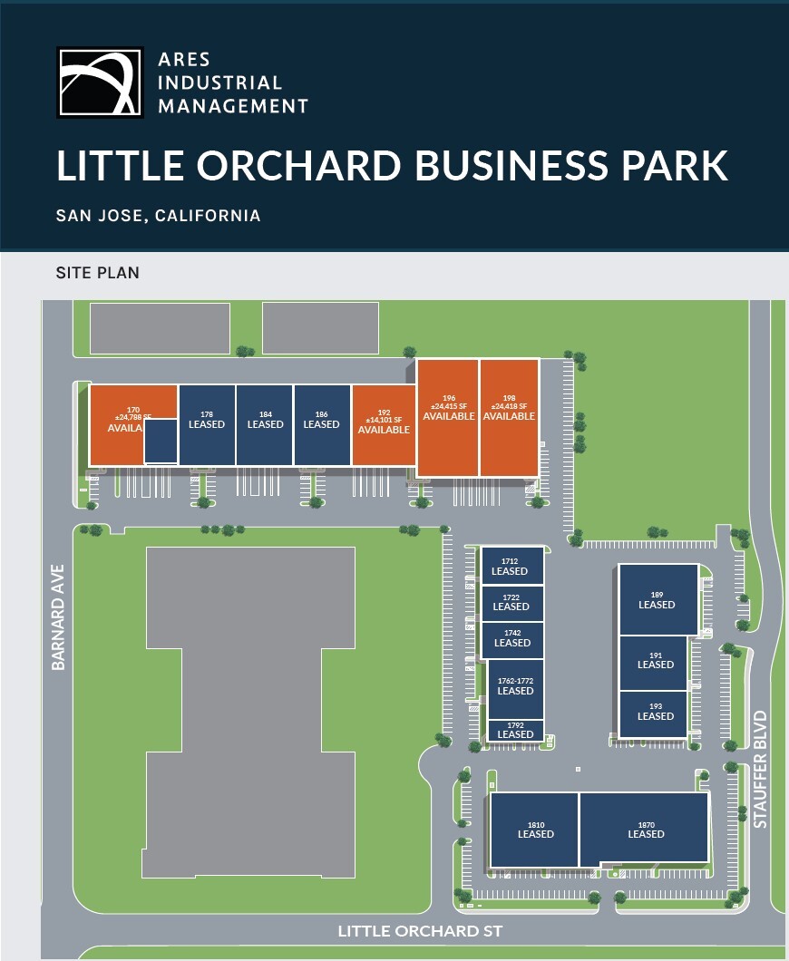 1712-1792 Little Orchard St, San Jose, CA for lease Interior Photo- Image 1 of 3