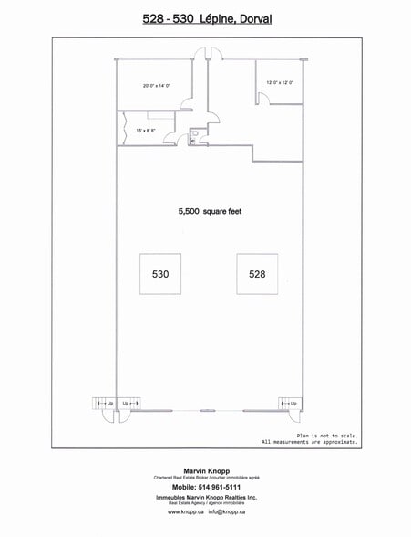 520-556 Av Lépine, Dorval, QC for lease - Site Plan - Image 2 of 8
