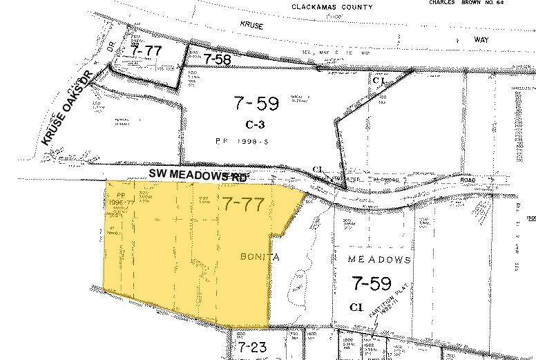 5800 Meadows Rd, Lake Oswego, OR for sale - Plat Map - Image 1 of 1