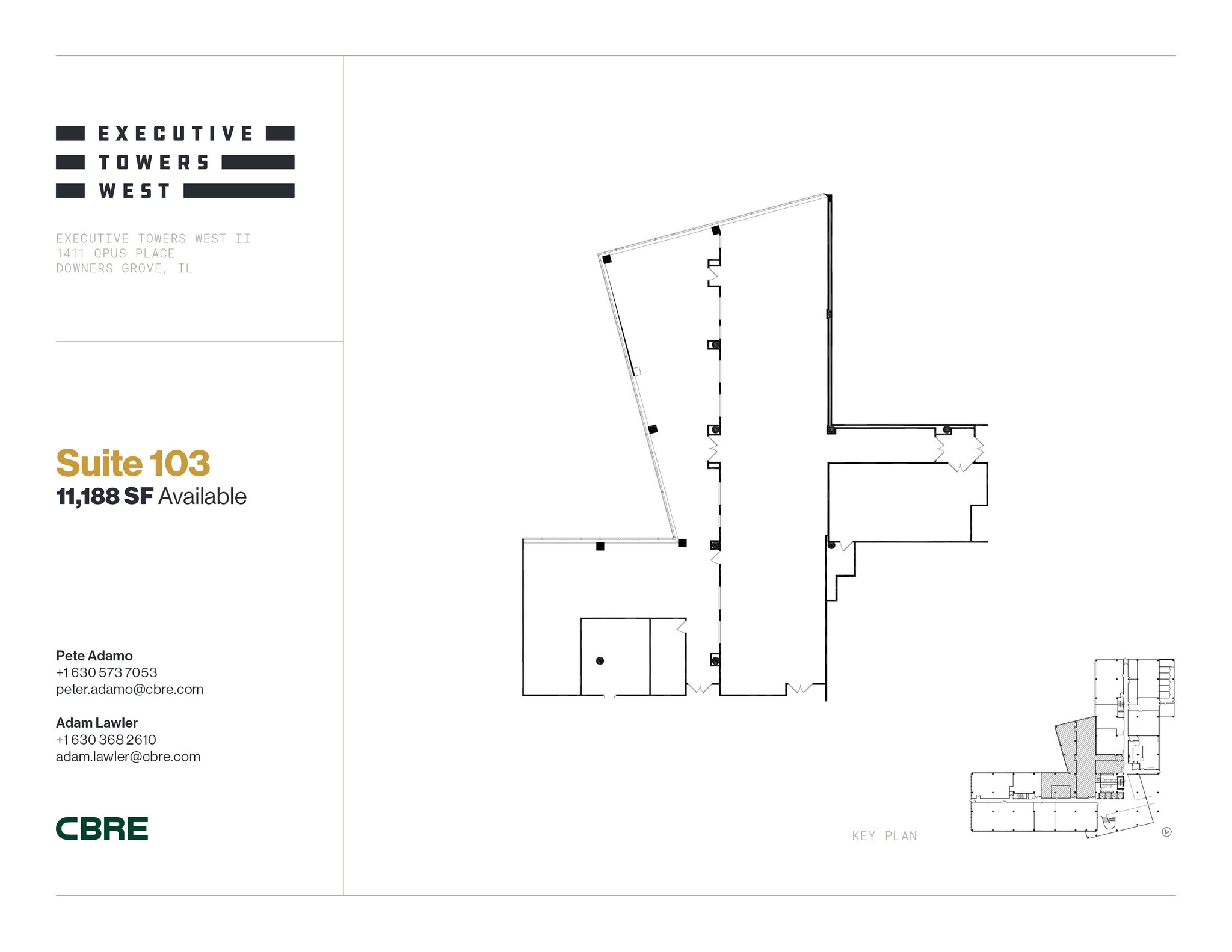 1411 Opus Pl, Downers Grove, IL for lease Floor Plan- Image 1 of 1