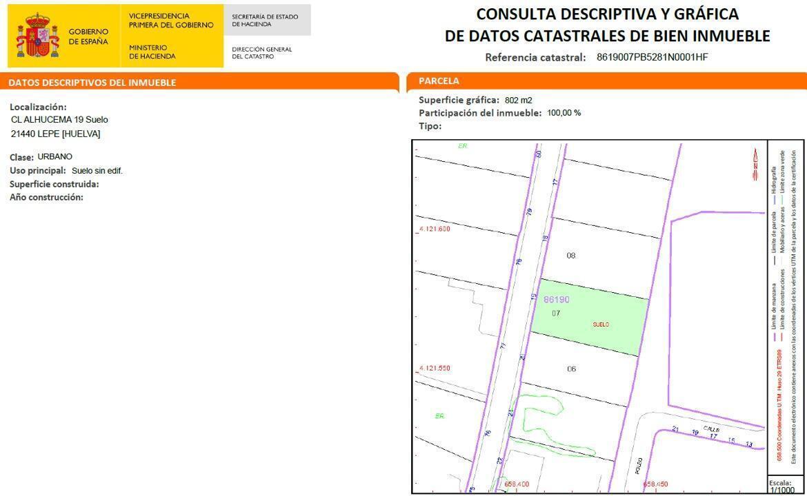 Land in Lepe, Huelva for sale Building Photo- Image 1 of 17