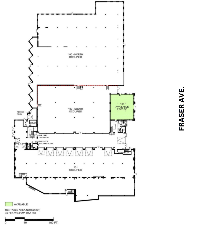 2 Fraser Ave, Toronto, ON for lease Floor Plan- Image 1 of 1