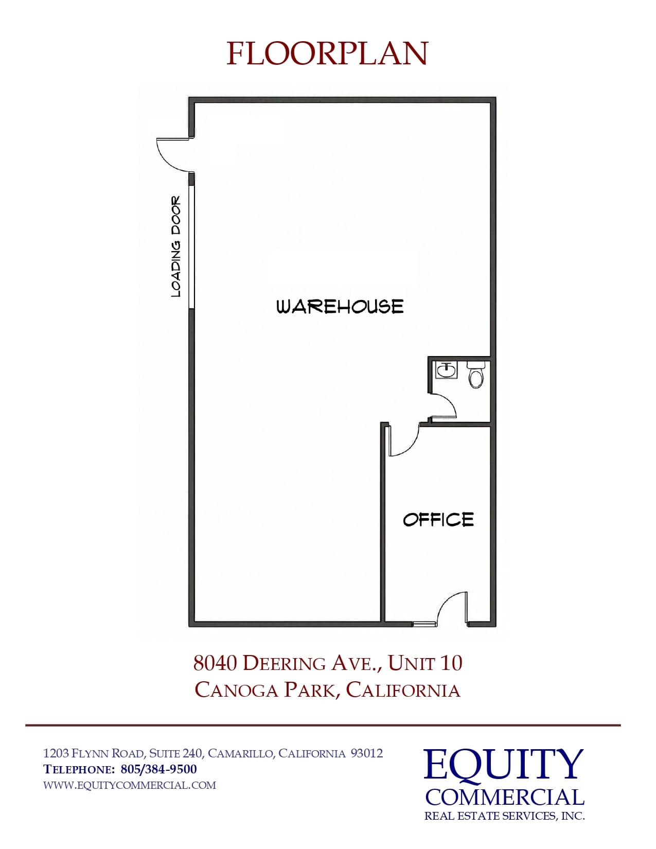 8030-8040 Deering Ave, Canoga Park, CA for lease Floor Plan- Image 1 of 1