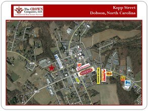 Woltz Street, Dobson, NC - AERIAL  map view