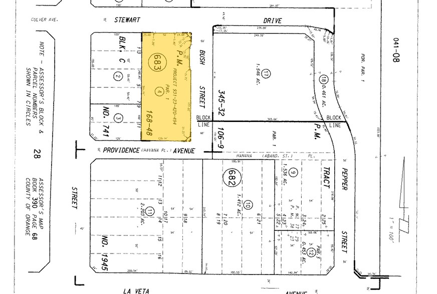 1310 W Stewart Dr, Orange, CA for sale - Plat Map - Image 2 of 12