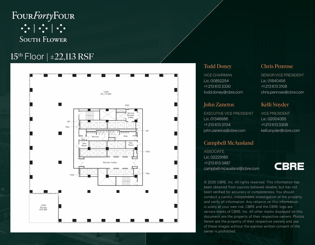 444 S Flower St, Los Angeles, CA for lease Floor Plan- Image 1 of 1