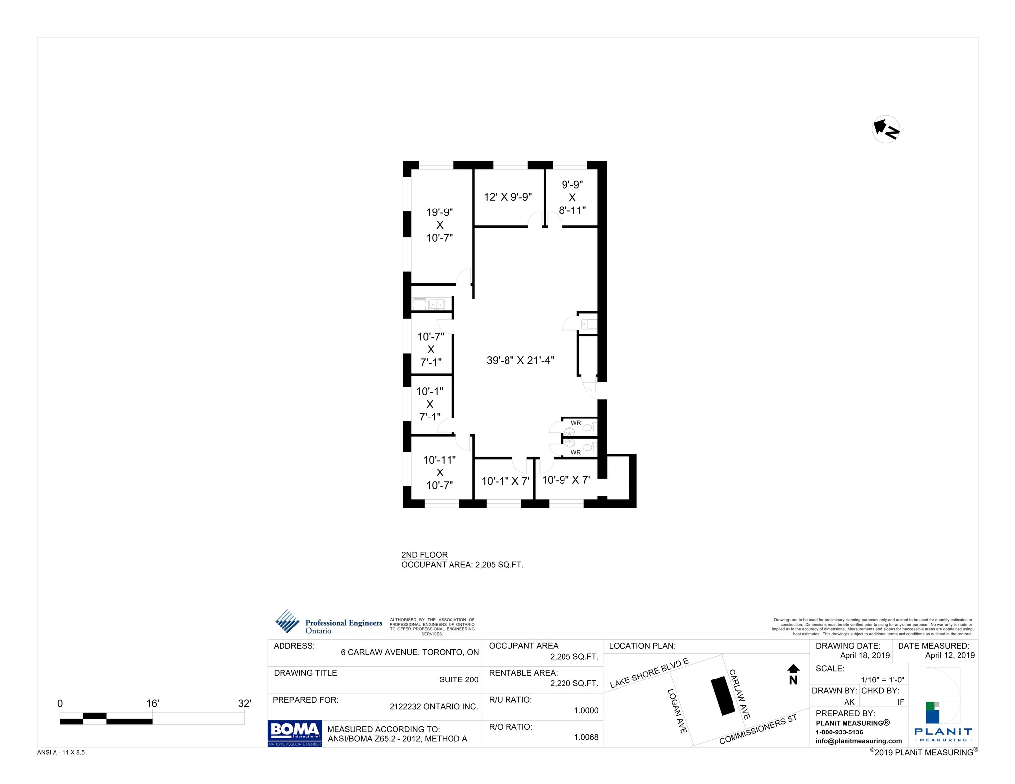 6 Carlaw Ave, Toronto, ON for lease Site Plan- Image 1 of 4