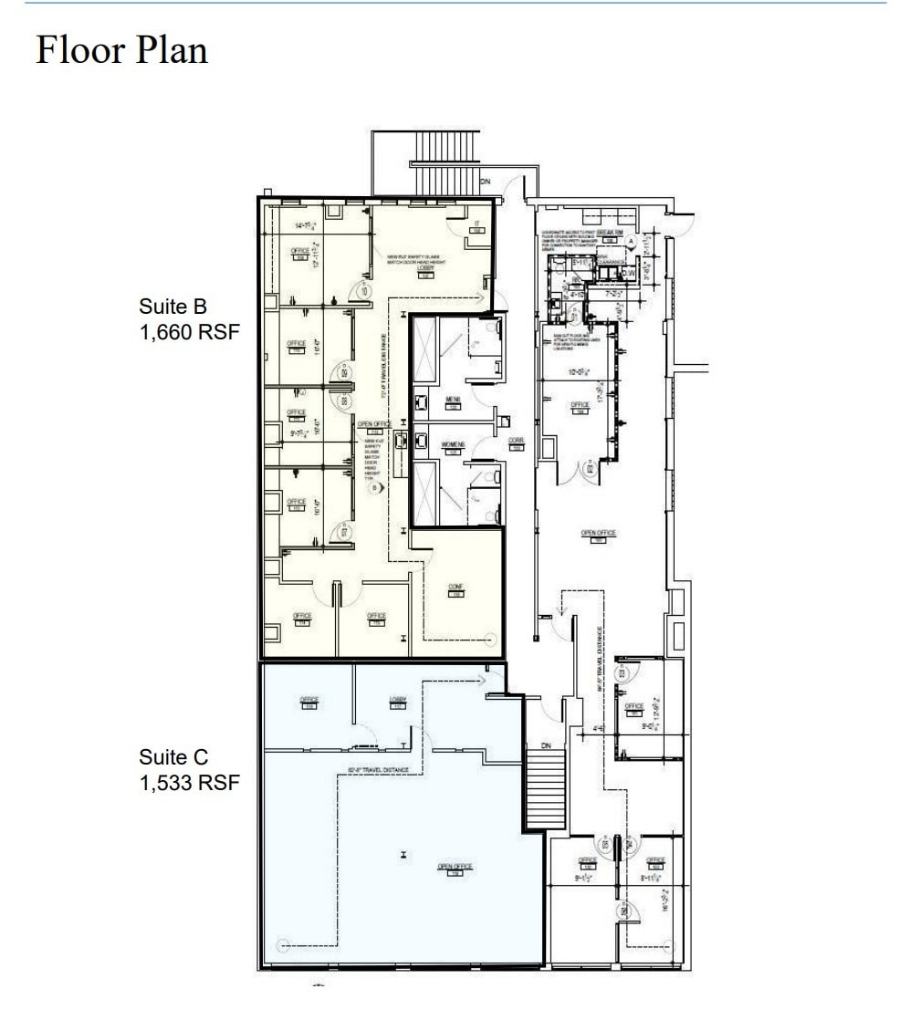 106-110 S Main St, Royal Oak, MI for lease Floor Plan- Image 1 of 1
