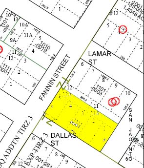 1111 Fannin St, Houston, TX for sale - Plat Map - Image 1 of 1