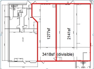 6480-6488 Brandt Pike, Huber Heights, OH for lease Floor Plan- Image 2 of 3