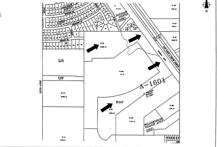 905 N Saginaw Blvd, Saginaw, TX for sale - Plat Map - Image 1 of 1