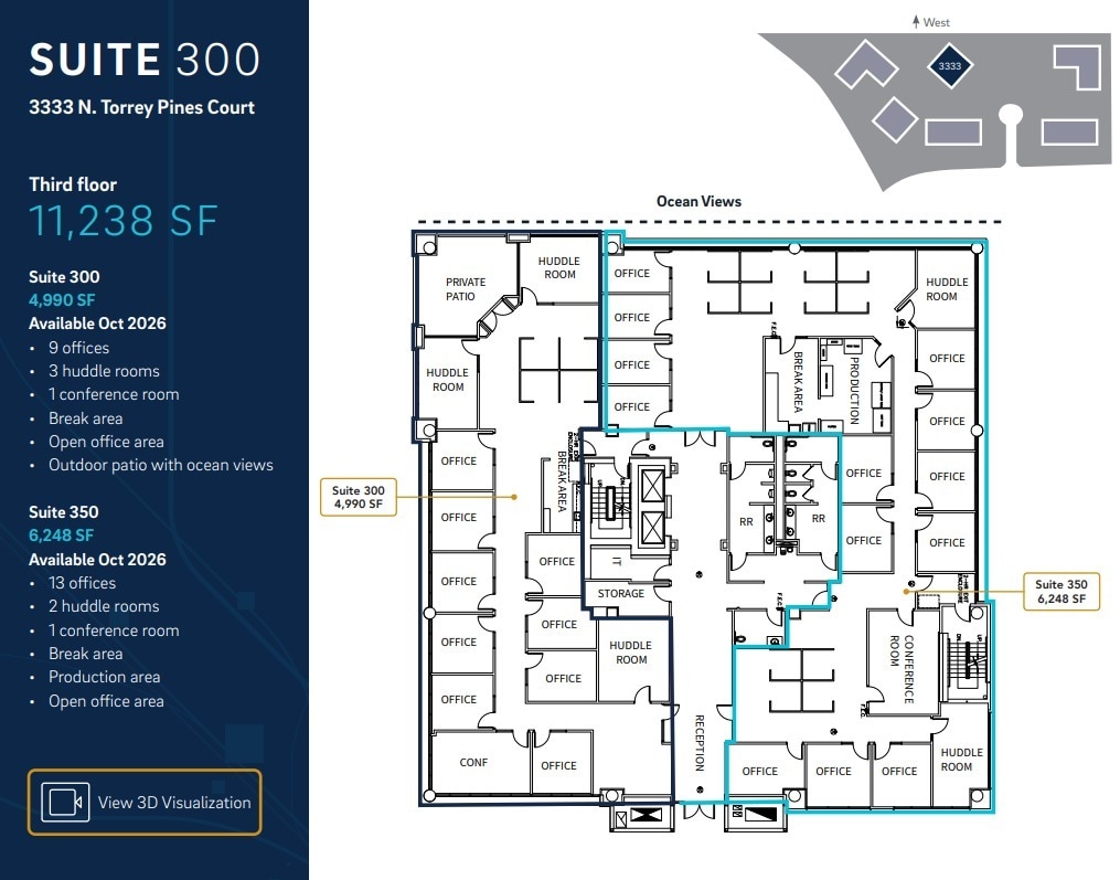 3333 N Torrey Pines Ct, La Jolla, CA for lease Floor Plan- Image 1 of 1