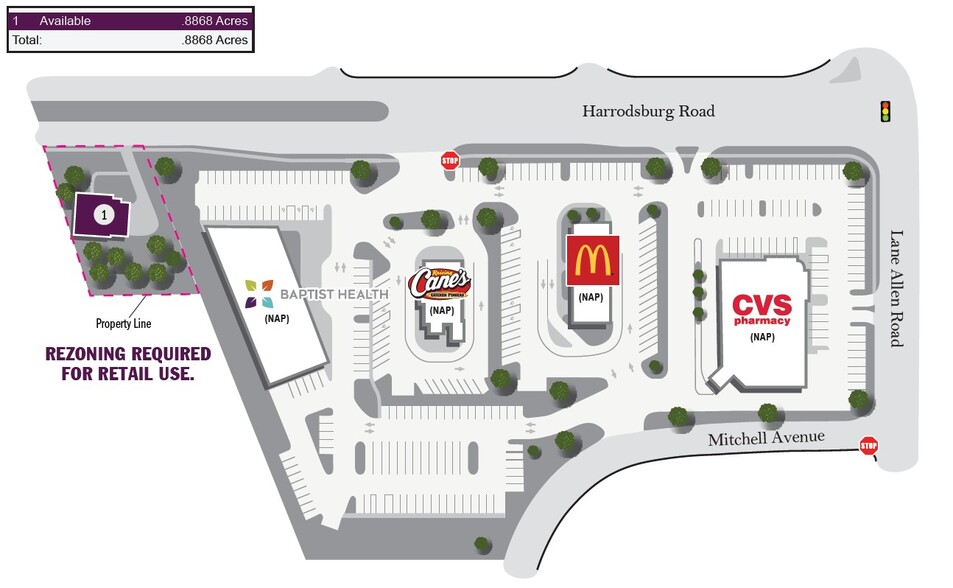 2090 Harrodsburg Rd, Lexington, KY for lease - Site Plan - Image 3 of 4