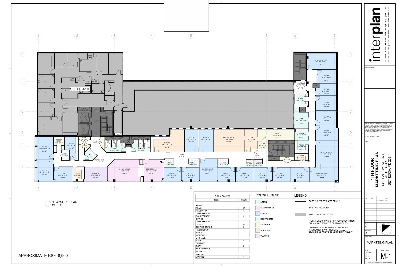 4416 East-West Hwy, Bethesda, MD for lease Floor Plan- Image 1 of 1