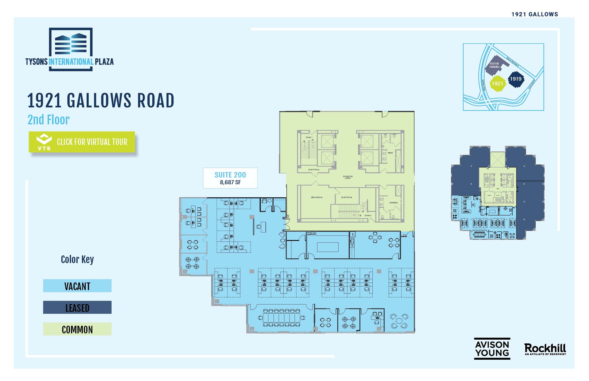 1919-1921 Gallows Rd, Vienna, VA for lease Floor Plan- Image 1 of 1