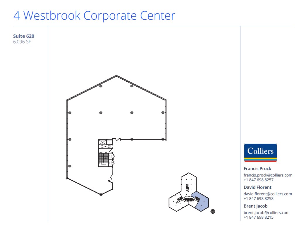 4 Westbrook Corporate Ctr, Westchester, IL for lease Floor Plan- Image 1 of 1