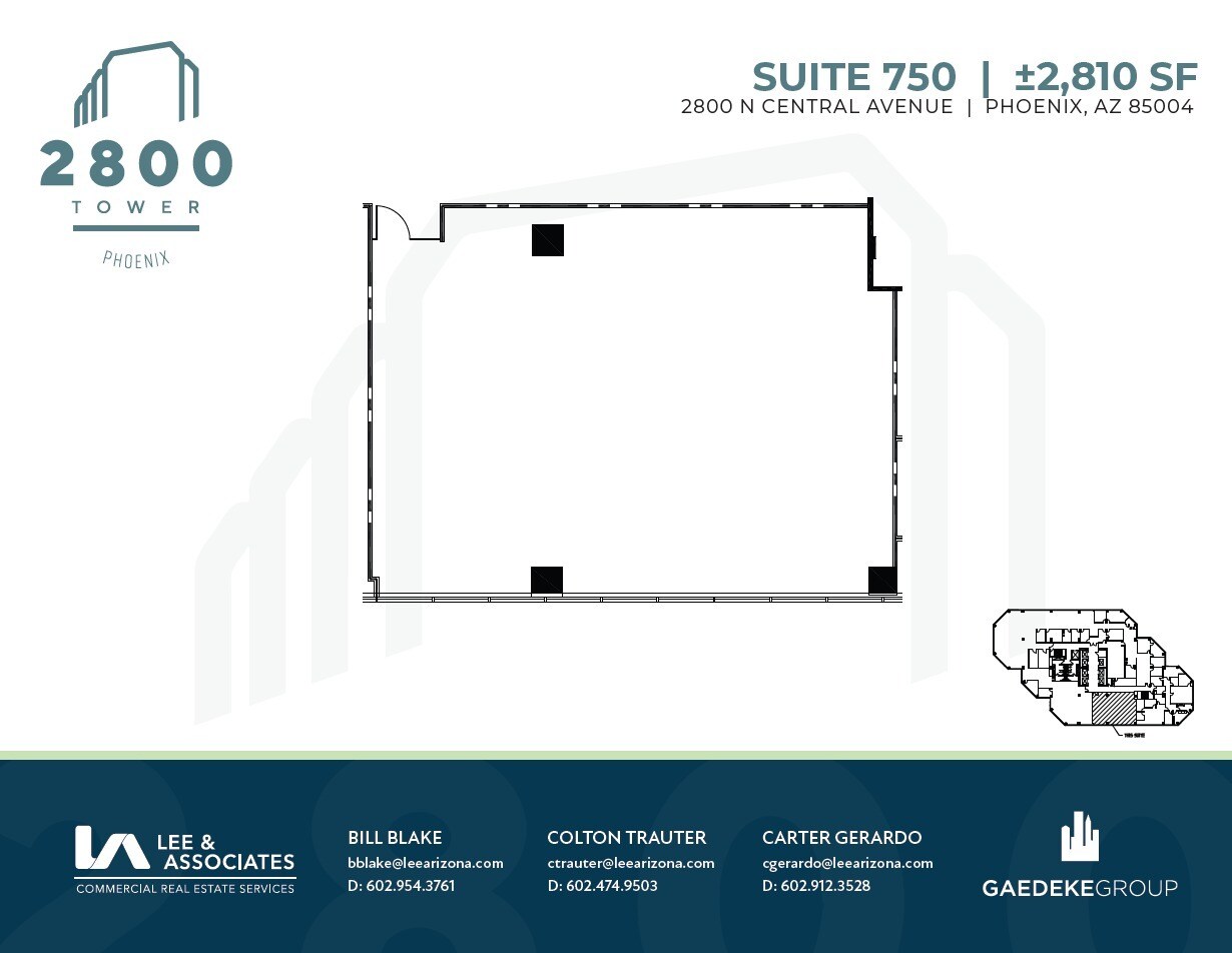 2800 N Central Ave, Phoenix, AZ for lease Floor Plan- Image 1 of 1