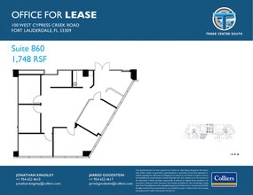100 W Cypress Creek Rd, Fort Lauderdale, FL for lease Floor Plan- Image 1 of 1