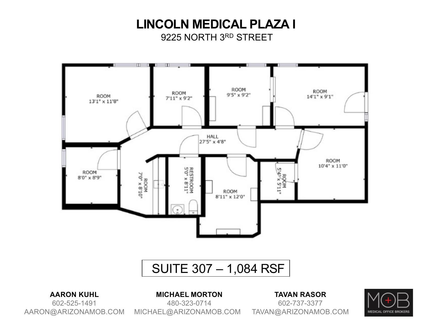 9225 N 3rd St, Phoenix, AZ for lease Floor Plan- Image 1 of 1