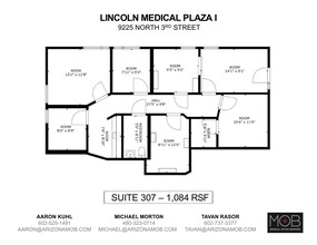 9225 N 3rd St, Phoenix, AZ for lease Floor Plan- Image 1 of 1