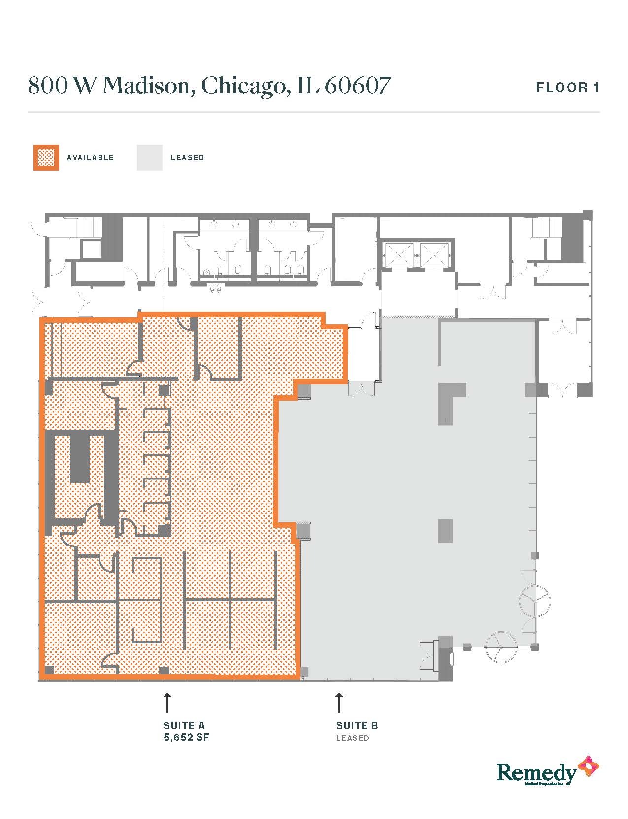 800-810 W Madison St, Chicago, IL for lease Floor Plan- Image 1 of 1