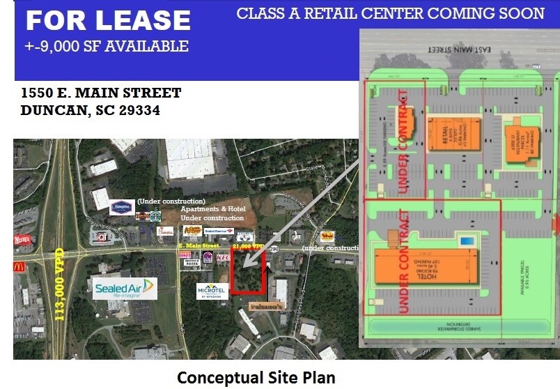 1550 E Main St, Duncan, SC for sale - Building Photo - Image 1 of 1