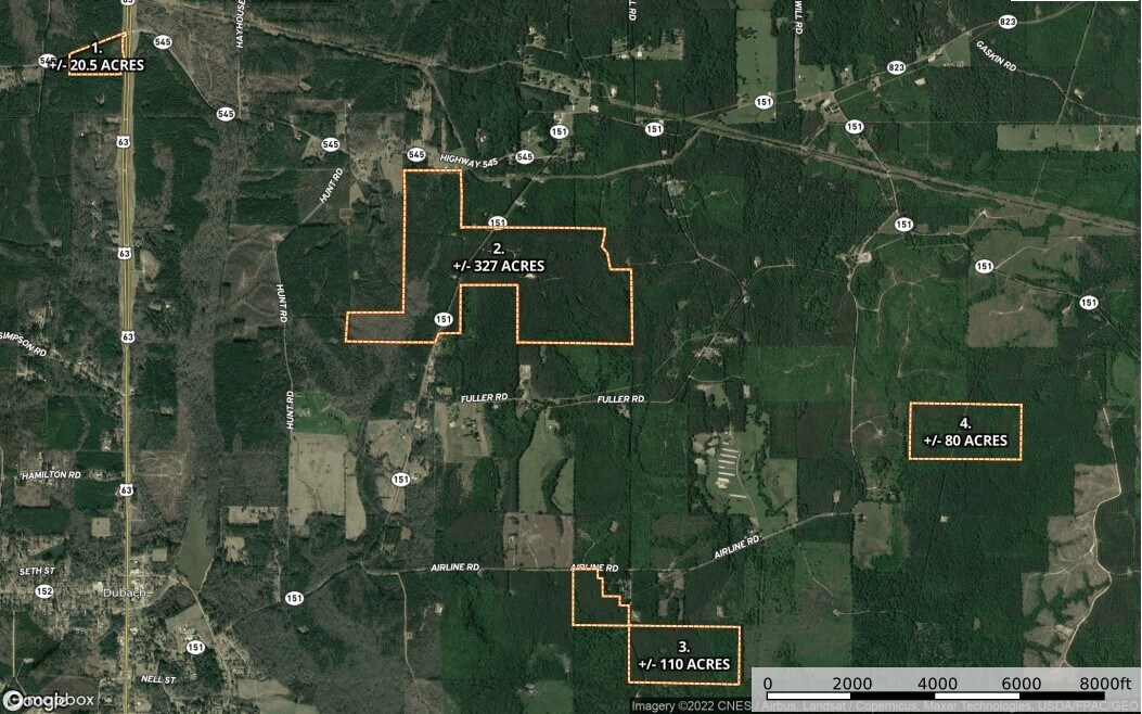 Lincoln Parish Land Package Dubach, LA for Sale