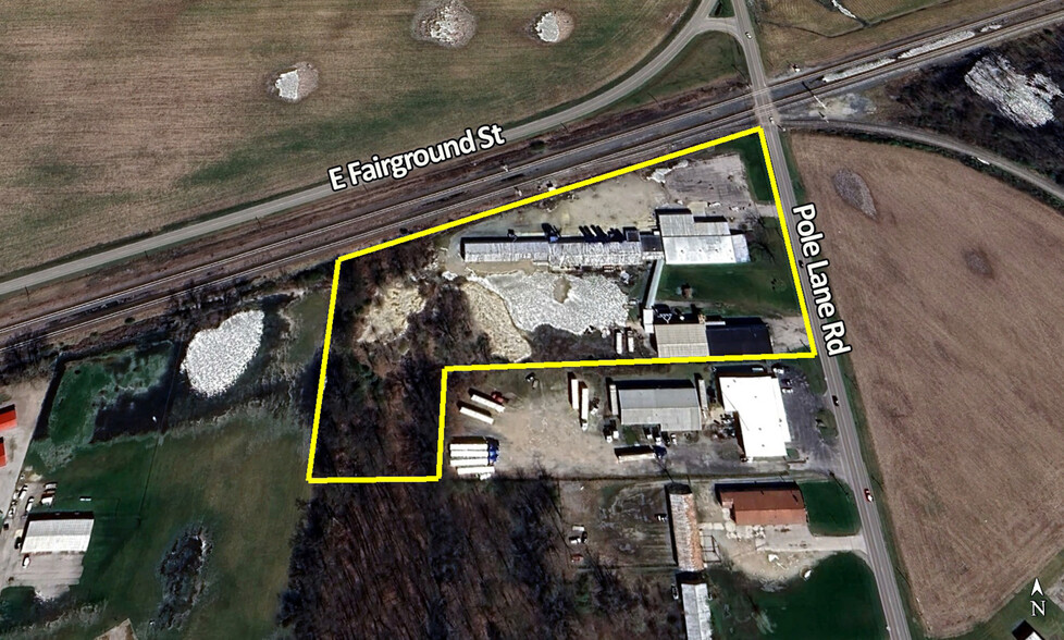 1001 & 1025 Pole Land Rd, Marion, OH for sale - Aerial - Image 2 of 7