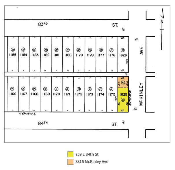 759 E 84th St, Los Angeles, CA for sale - Plat Map - Image 3 of 3