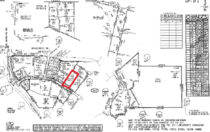 1780 La Costa Meadows Dr, San Marcos, CA for lease - Plat Map - Image 3 of 25